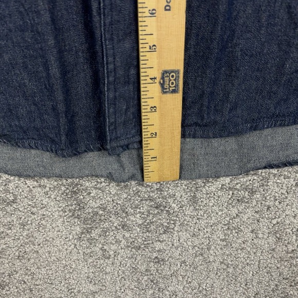 VTG Denim Shirt Men's XL Mossy Oak Blue Denim Camo Western Hunting Workwear - Picture 6 of 9